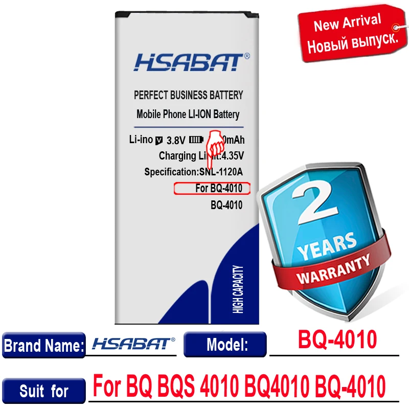 HSABAT 2100mAh BQS 4010 аккумулятор для BQ BQ4010 4010|Аккумуляторы мобильных телефонов| |