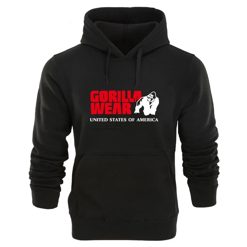 

Brand Men's Hoodie Men's Casual Hoodie Sweatshirt Men's Print Hoodie Top Gorilla Wear Fashion 2021 Spring and Autumn Style