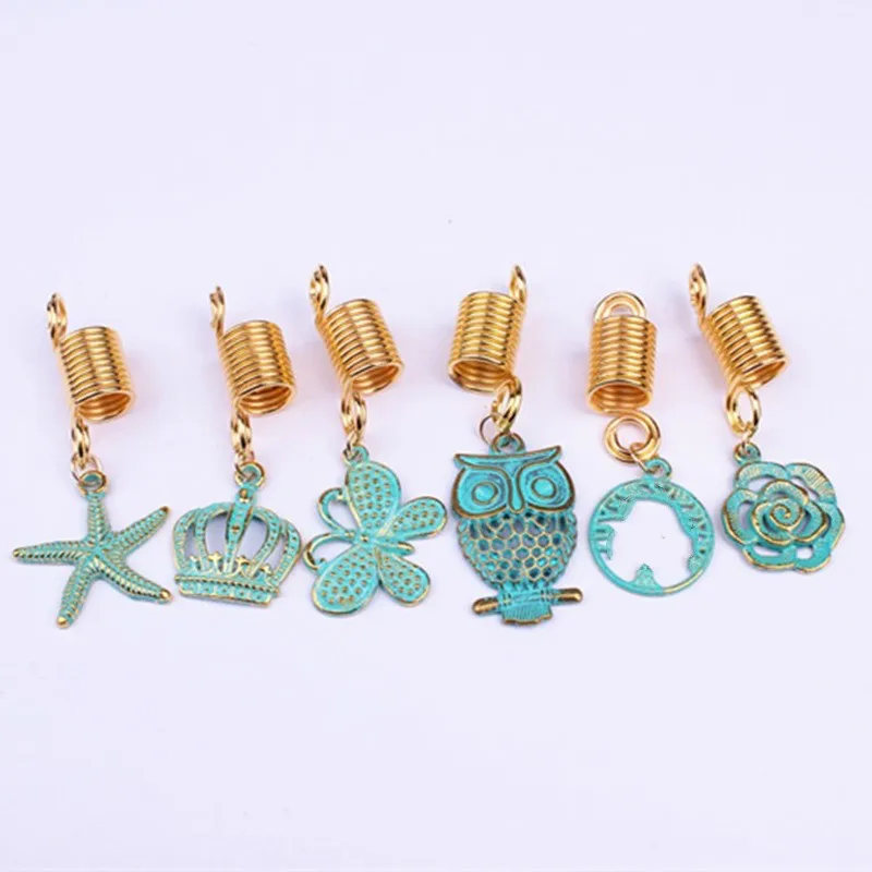 Украшения для волос сделай сам из ракушек 5 шт./упак. золотых 8 видов стилей шт.