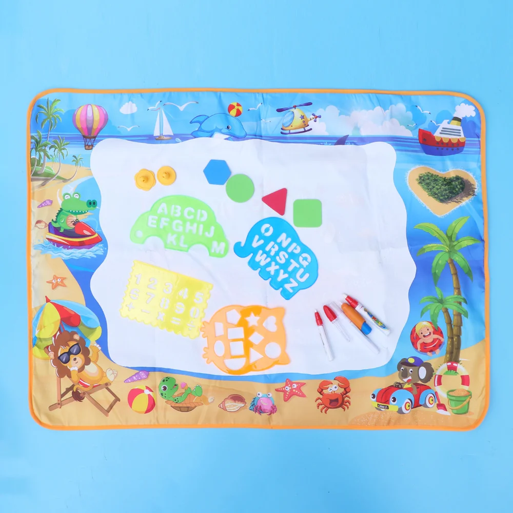 

24pcs Kids Large Size Mat Aqua Water Drawing Mat Gifts Painting Writing Pad Educational Learning Toys for Boys Girls (100x70