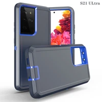3in1 for samsung galaxy s21fe s22 s21 s20 ultra s10 s8 s9 plus note 20 10 9 8 a52 a72 heavy duty shockproof armor phone case