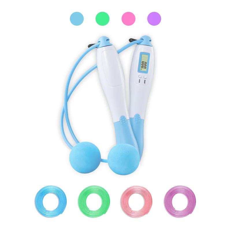 

Electronic Jump Rope with counter Speed Wireless Skipping Adjustable Anti-Slip Handle for Workout Jumping Training