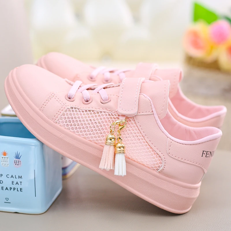 

All-Match Breathable Shoes Female Footwear Casual Sneaker Round Toe Tennis Small Dress Summer Flat Leisure Basic Fabric Hook & L