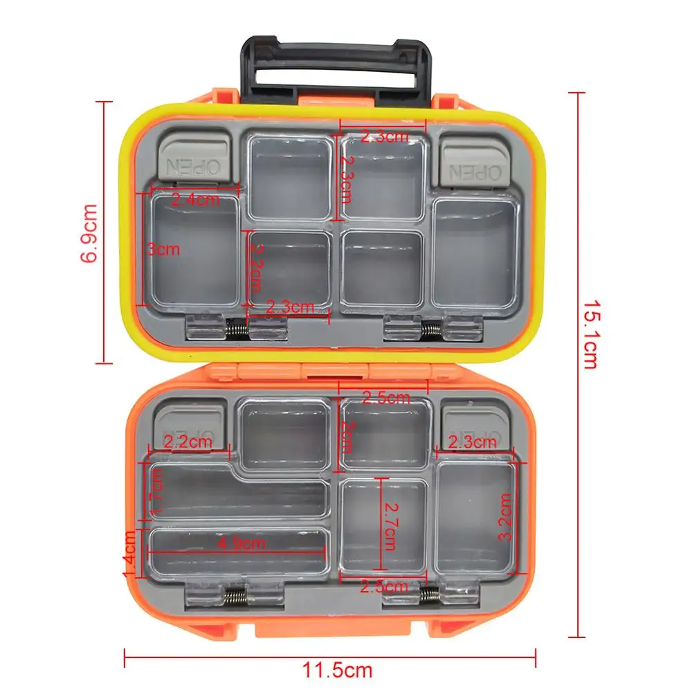 Водонепроницаемый ящик для рыболовных снастей аксессуары крючки коробка