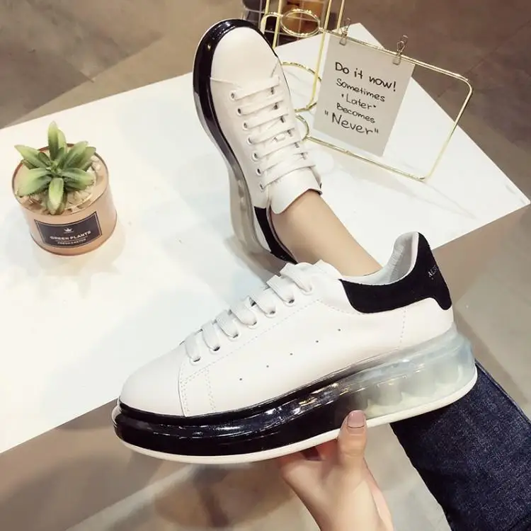 Women Flats Shoes Fashion Red Sole Soft Rubber Heels Platform Womens Casual Cross Tied Lace Up Zapatos De Mujer Runway | Обувь