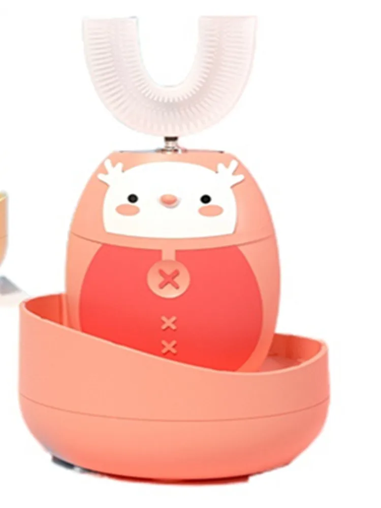 

Cy Children's Electric Toothbrush U-Shaped Soft Fur Baby Electric Baby Toothbrush Automatic Rechargeable