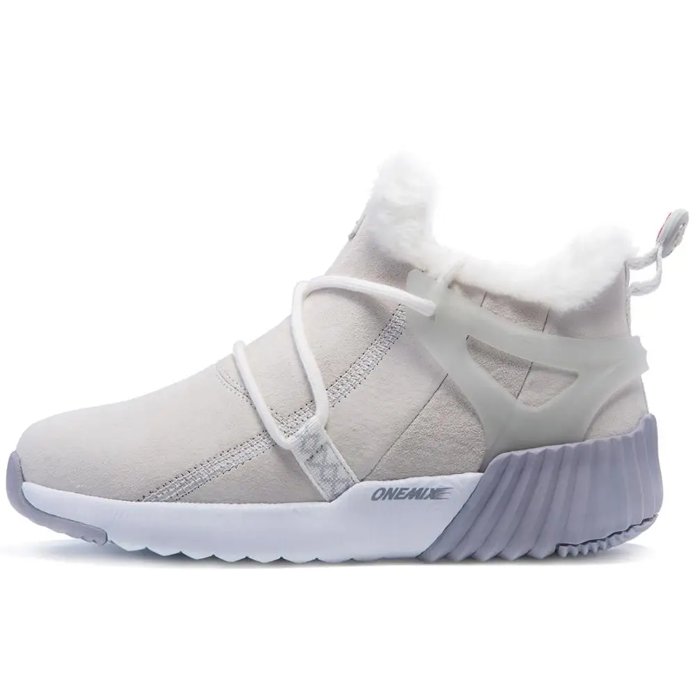 ONEMIX 2023 winter Men Hiking Shoes Waterproof Leather Shoes Winter Slip On Professional Anti-slip Outdoor Trekking Boots