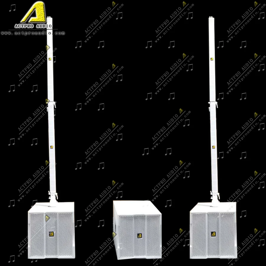 Белая профессиональная Колонка Ka162 мультимедийная активная для домашнего