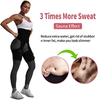 women waist trainer neoprene sweat slimming belt 3 in 1 waist thigh trimmer hip raise and weight loss workout shapewear