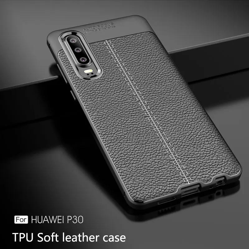 Мягкий ТПУ кожаный чехол для телефона huawei p30 lite pro Тонкий p20 tpu pro|Бамперы| |