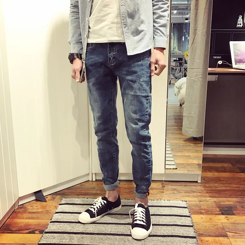 

Perth people's spring casual jeans 2021 Korean slim trousers young students' Leggings fashion men's fashion trend