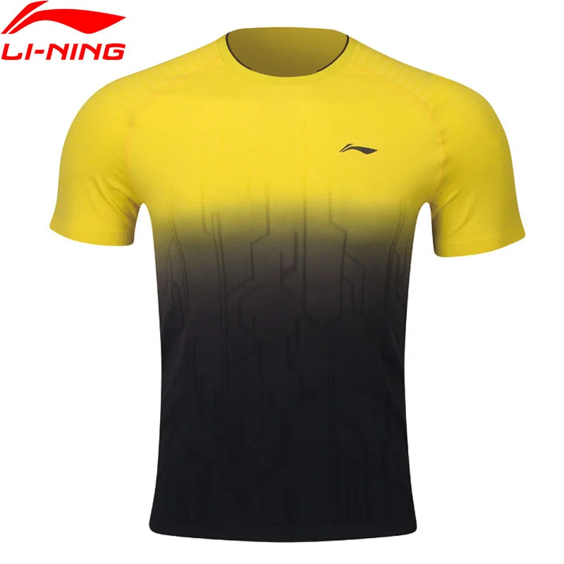 (Break Code)Li-Ning мужские футболки для бадминтона Стандартный крой сухая моно