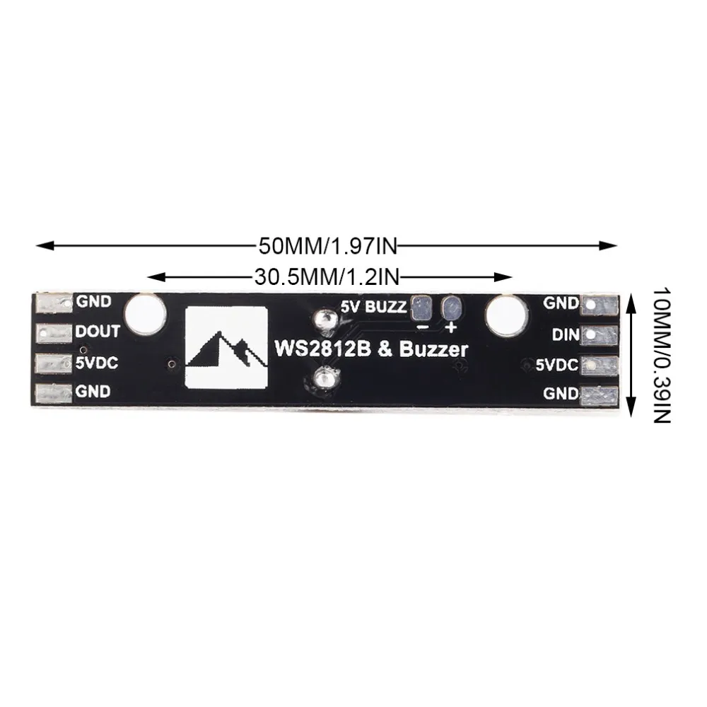 Светодиодный дисплей Matek WS2812B 5 В активный зуммер 6 x RGB для NAZE32 F3 FLIP32 CC3D Skyline32