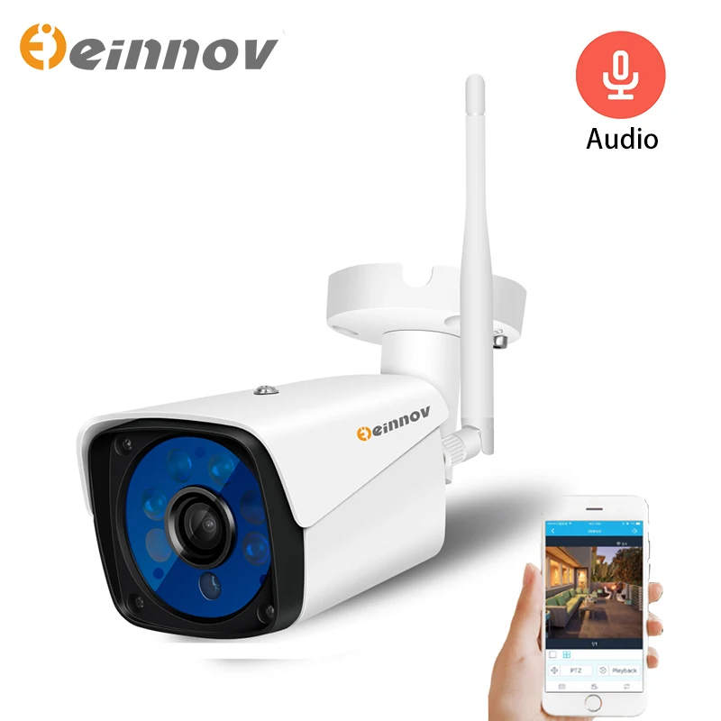Камера видеонаблюдения Einnov HD беспроводная камера безопасности 1080P 2 МП с Wi Fi IP