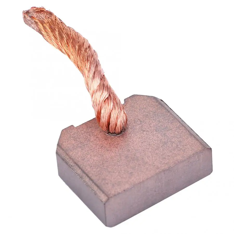 

Набор сменных щеток для графитового медного двигателя, 10 шт., карбоновые щетки для стартера автомобиля FT-128, J458, 8x25x21 мм