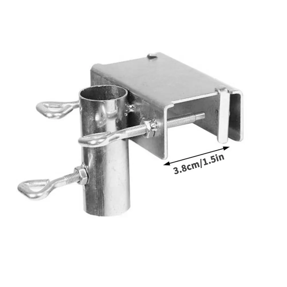 

Courtyard Patio Umbrella Holder Heavy Duty Bench Buddy Deck Umbrella Stand Beach Parasol Mount Clamp Outdoor Table Fixed