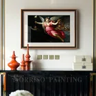 Европейский ретро-Ангел Нотр-дама богиня Холст Картина маслом для гостиной Настенная картина для столовой картины для прихожей домашний декор для спальни