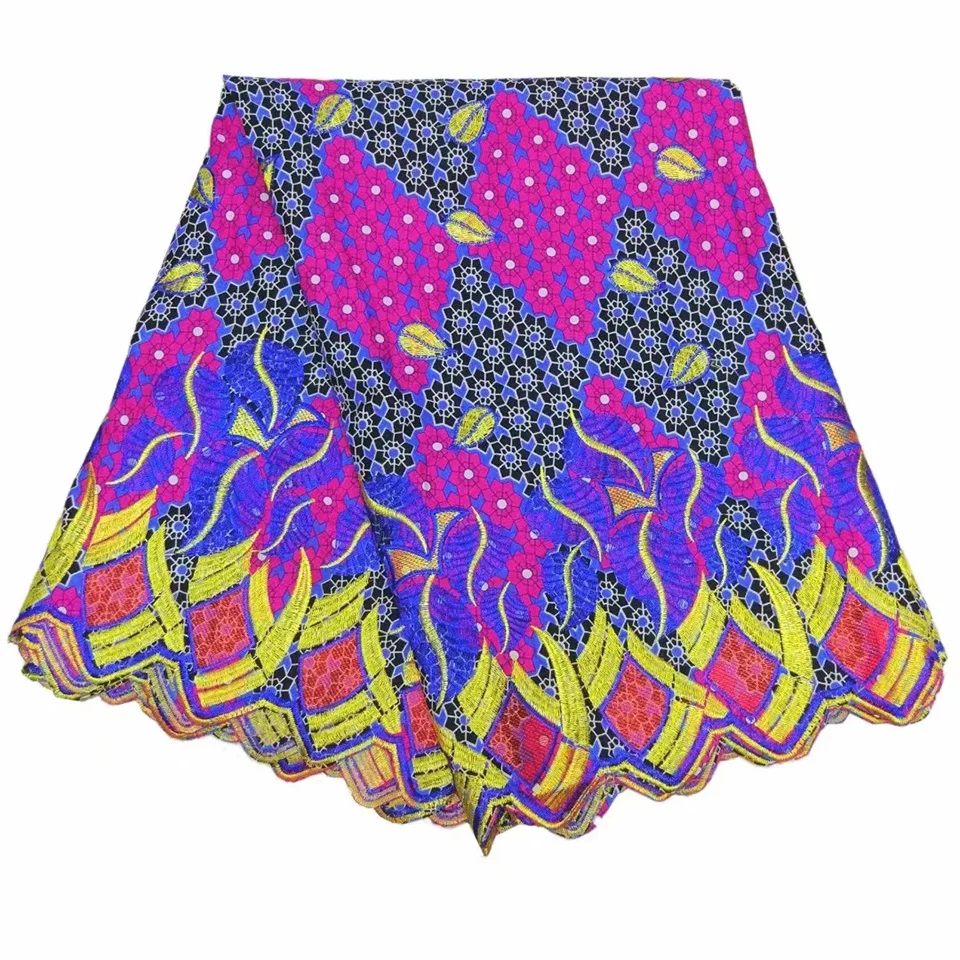 

Newest african wax print fabric mixed bazin riche design,6 yards whole guinea brocade fabric for dress making LBLBZ-9