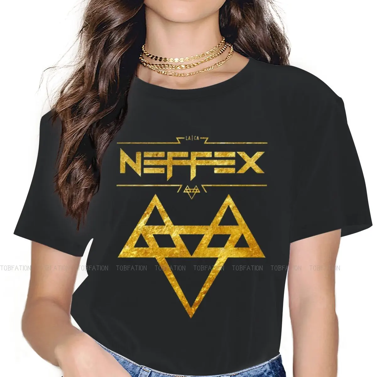 

Neffex модные футболки хип-хоп девушка ткань 5XL Футболка О-образный вырез оверсайз