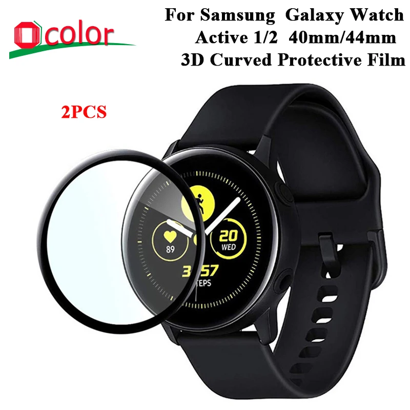 Изогнутая защитная пленка 3D для Samsung Galaxy Watch Active 2 40 мм 44 закаленное стекло 1 защита