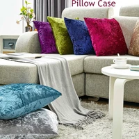 4545cm luxury velvet cushion covers solid color room sofa home decorative throw pillowcase