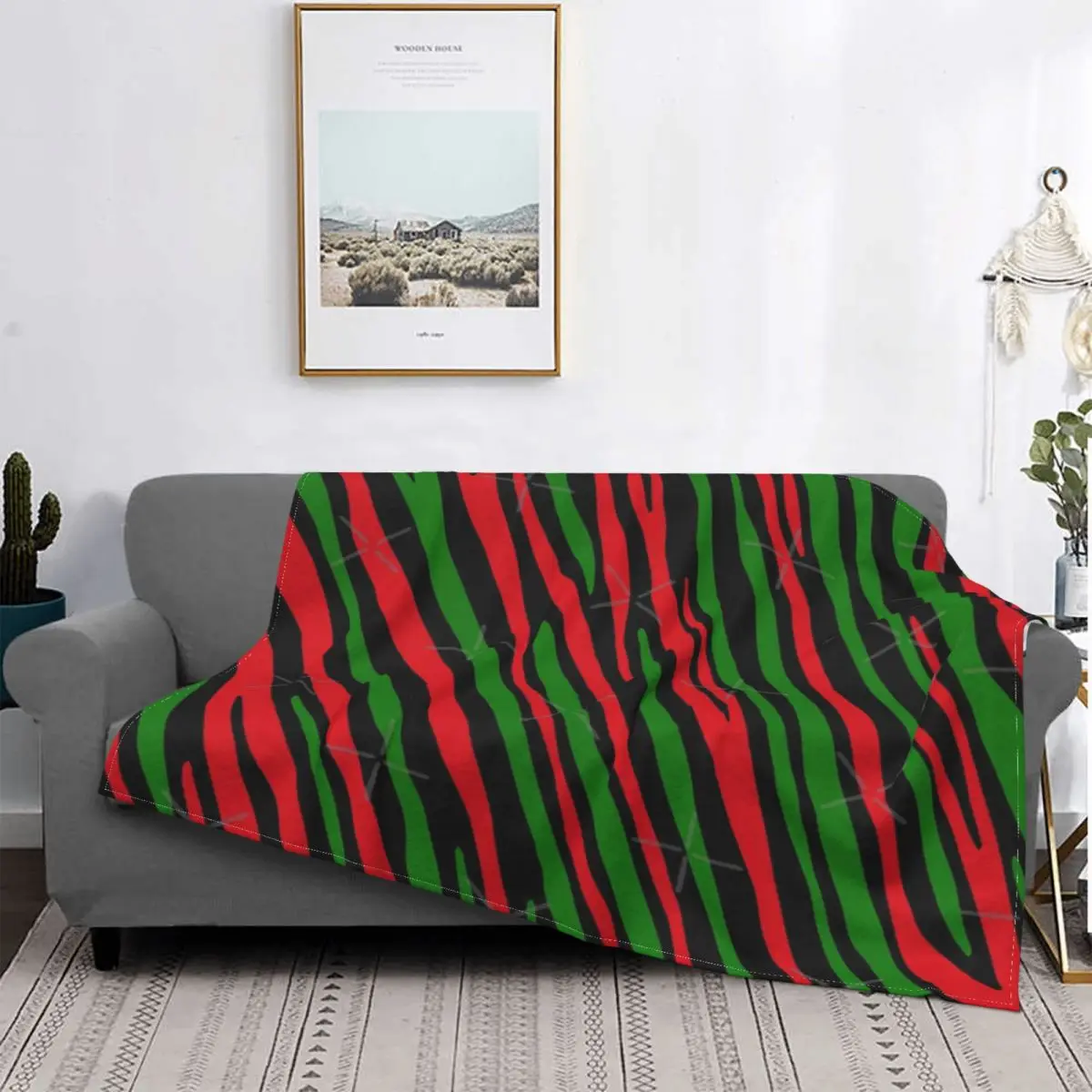 

Manta con estampado de la tribu de los 90, a cuadros para cama colcha, manta de Anime, manta con capucha, manta pickick