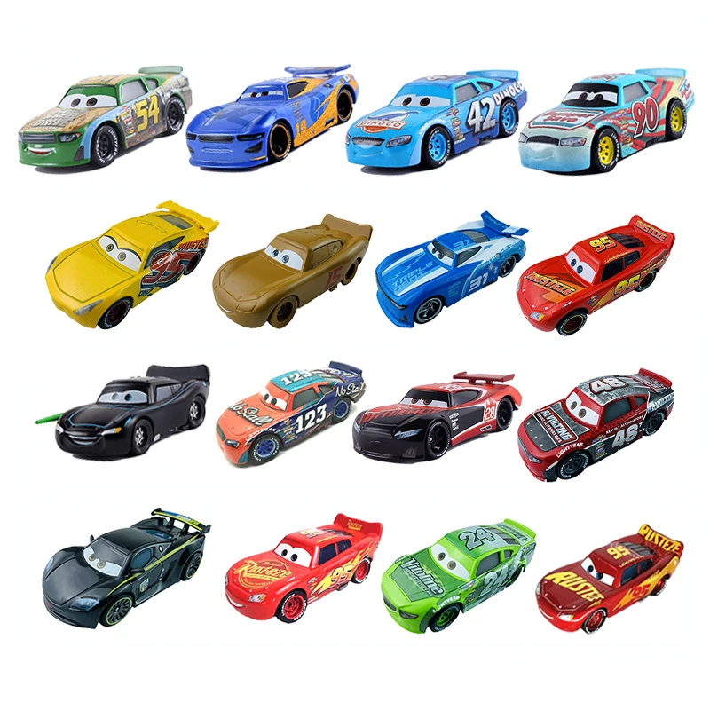 Disney Pixar Racing King Рамирез Hicks Lightning McQueen 84 металлическая Игрушечная машина 1:55 disney cars