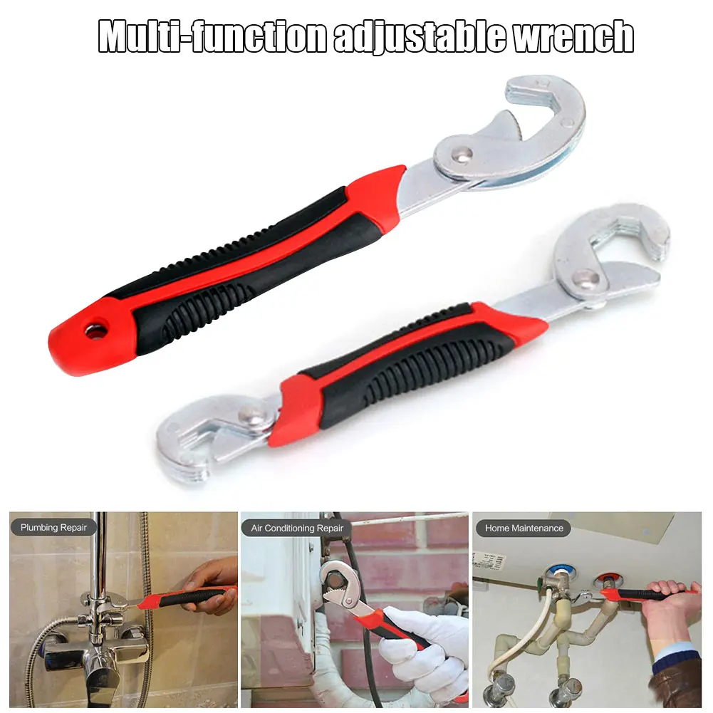 

Multifunction Universal Adjustable Wrench Spanner Quick Snap Grip Tool XR-Hot
