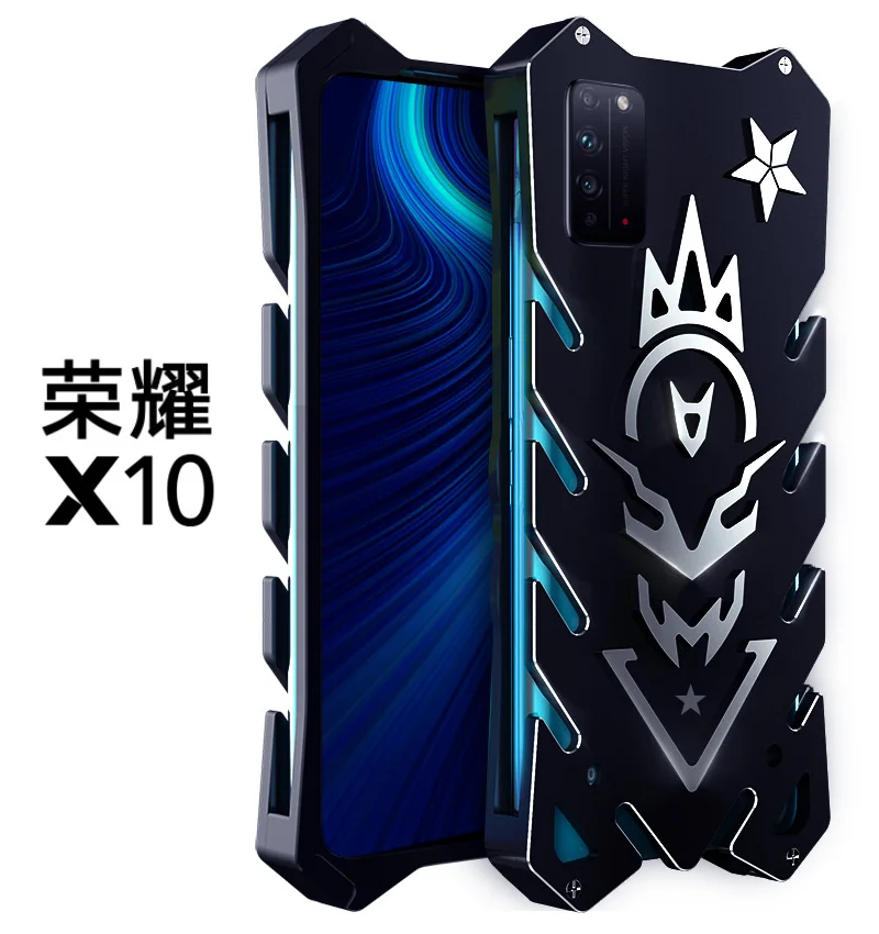 Zimon алюминиевый армированный чехол для Huawei Honor V30 30 20 X10 30S 20S Play 4 4t Pro телефона Flash I
