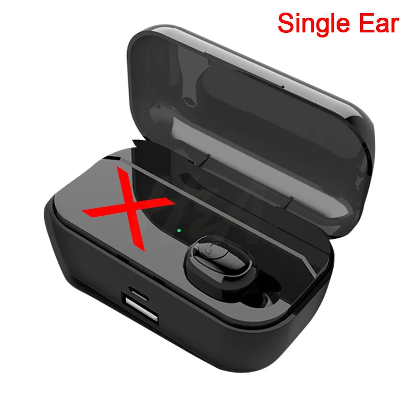 type 1 G6S TWS Bluetooth наушники мини TWS наушники с мощностью 3500 мАч 8D стерео Спортивные Беспроводные наушники гарнитура водонепроницаемые наушники - Цвет: type 1