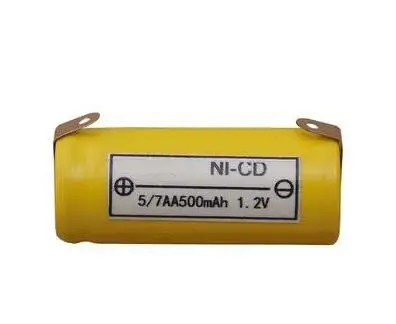 Бесплатная доставка 3 шт./лот 1 2 в 5/7AA 500 мАч NI CD аккумуляторные батареи аккумулятор