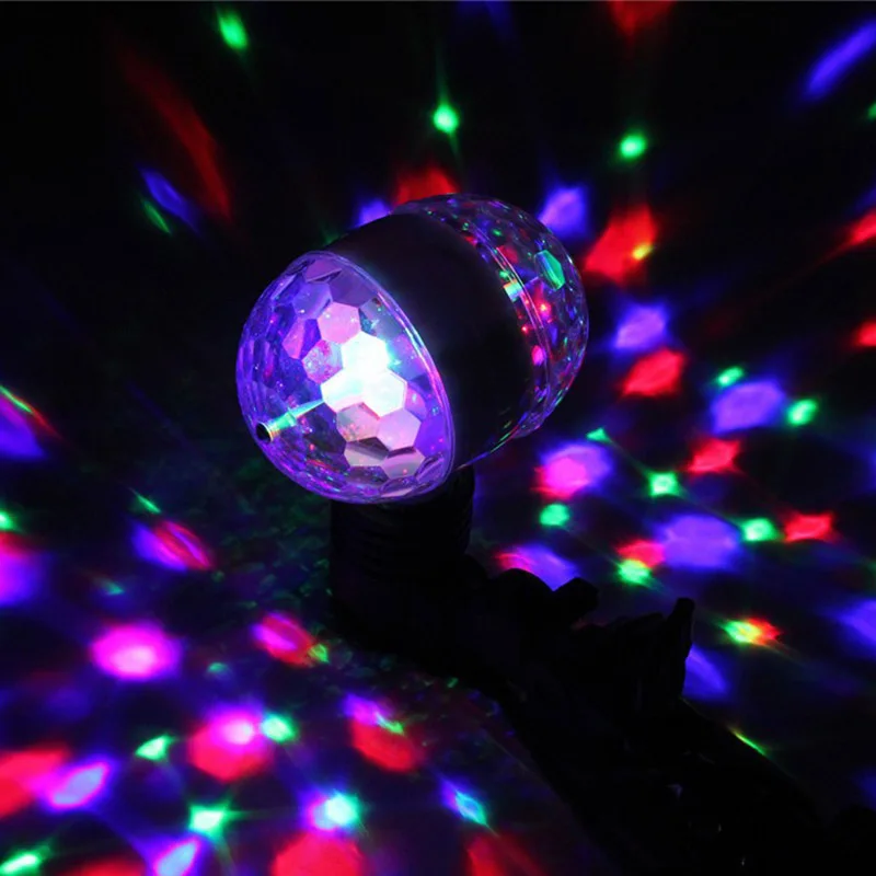 

Disco Light Portable Multi LED Bulb Mini Laser Projector DJ Disco Stage Light Xmas Party Lighting Show With E27 Base