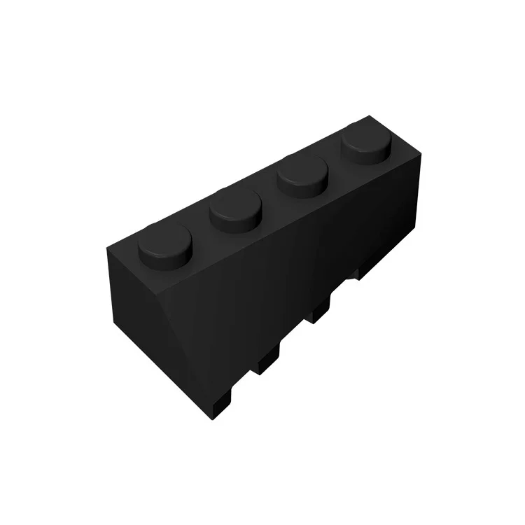 Строительные блоки аксессуары DIY пластиковые тарелки 2x4 Наклонный Клин (справа) 10