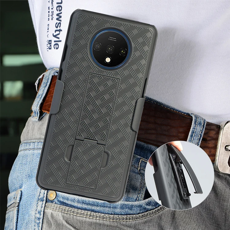

Dual layer hard PC holster combo belt clip phone case for one plus 8 pro cover