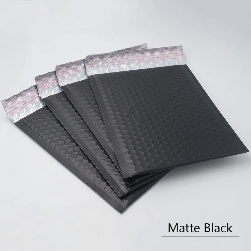 

Bubble Buffer Drop Protection Bag Co-Extrusion Film Bubble Bag Express Packaging Envelope Foam Bag Black 60Pcs 15x20Cm+4Cm