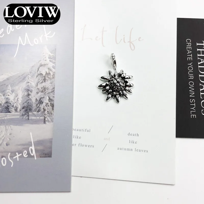 Кулон Edelweiss зимние брендовые новые ювелирные изделия из чистого серебра 925 пробы