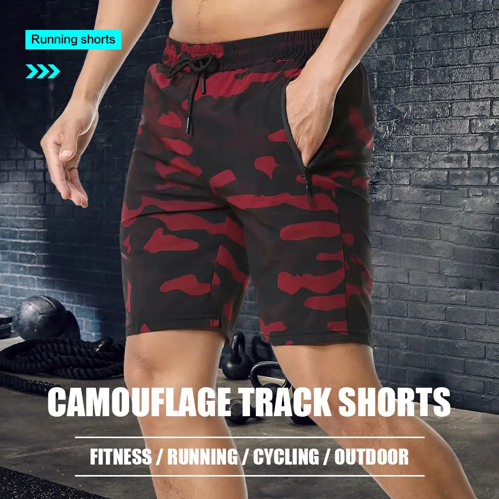 2022 Summer Running Shorts Camouflage Sports Jogging Shorts Fitness Training Quick-Drying Men's Fitness Shorts Men's Shorts