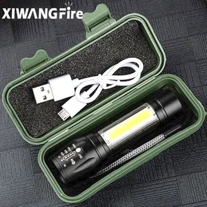 Portable Rechargeable Zoom LED Flashlight XP-G Q5 Flash Light Torch Lantern 3 Lighting Modes Camping in Pakistan