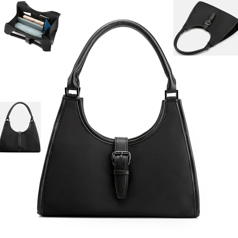 

Модная Наплечная Сумка с полумесяцем, женские нейлоновые Дизайнерские Сумочки, клатч, сумка на плечо 2021, вечерние праздничные сумки через п...