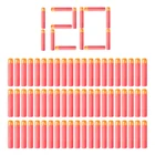 Пули Nerf Mega красные для снайперской винтовки, дополнительные патроны Mega из пенопласта, большие дротики с головкой с отверстием для серии N-Strike Mega, 120 шт., 9,5 см