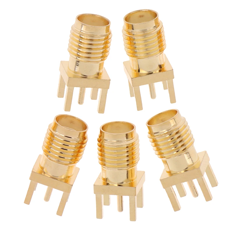 5 шт. высокое качество SMA-KE гнездо для припоя гайка край PCB клип прямое Крепление RF