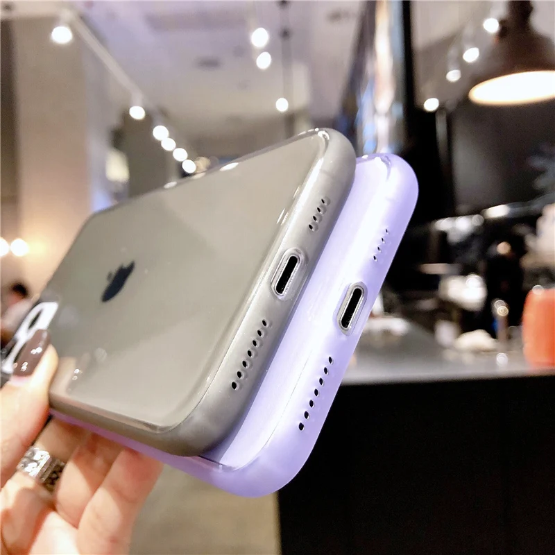 Чехол для телефона N1986N прозрачный карамельного цвета iPhone 11 Pro X XS Max 6 6S 7 8 Plus