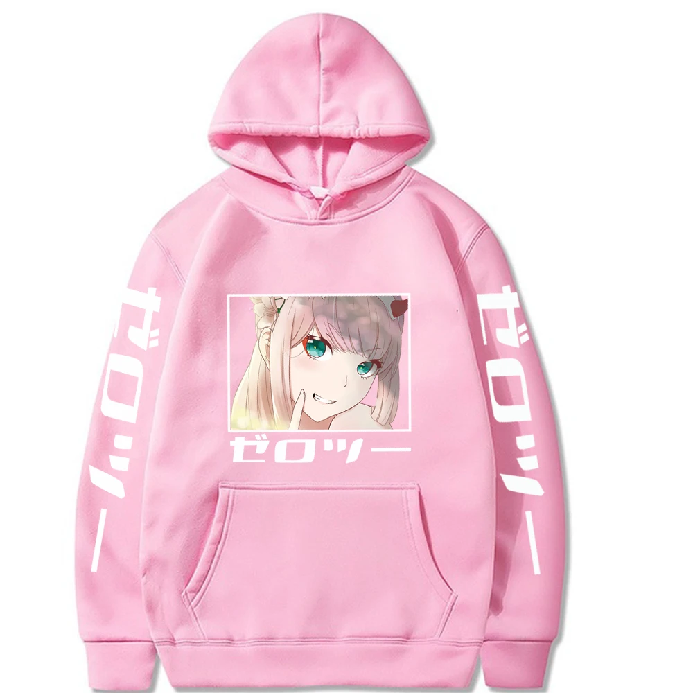 

Zero Two Hot Anime Hoodie Pullovers Tops Long Sleeve Casual Fashion Woman