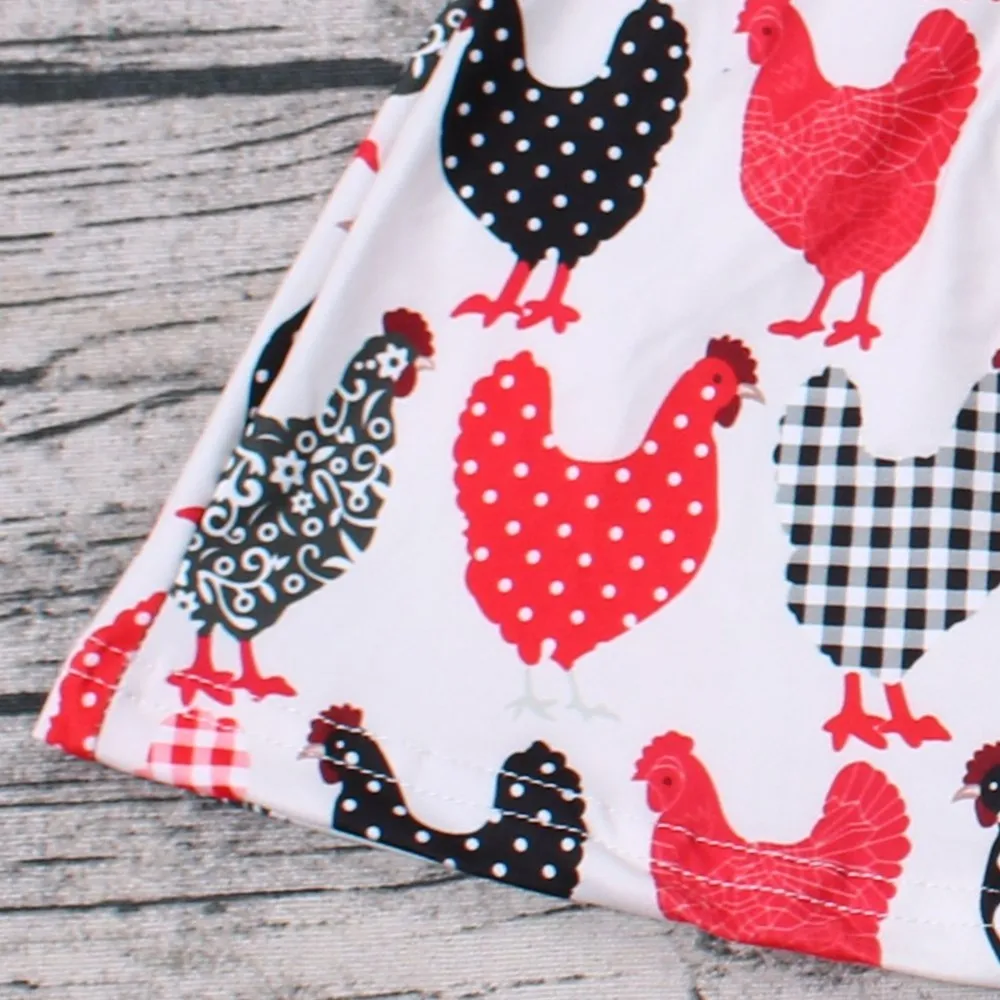 Комплект детской одежды из 2 предметов милый туника с рукавами-фонариками и