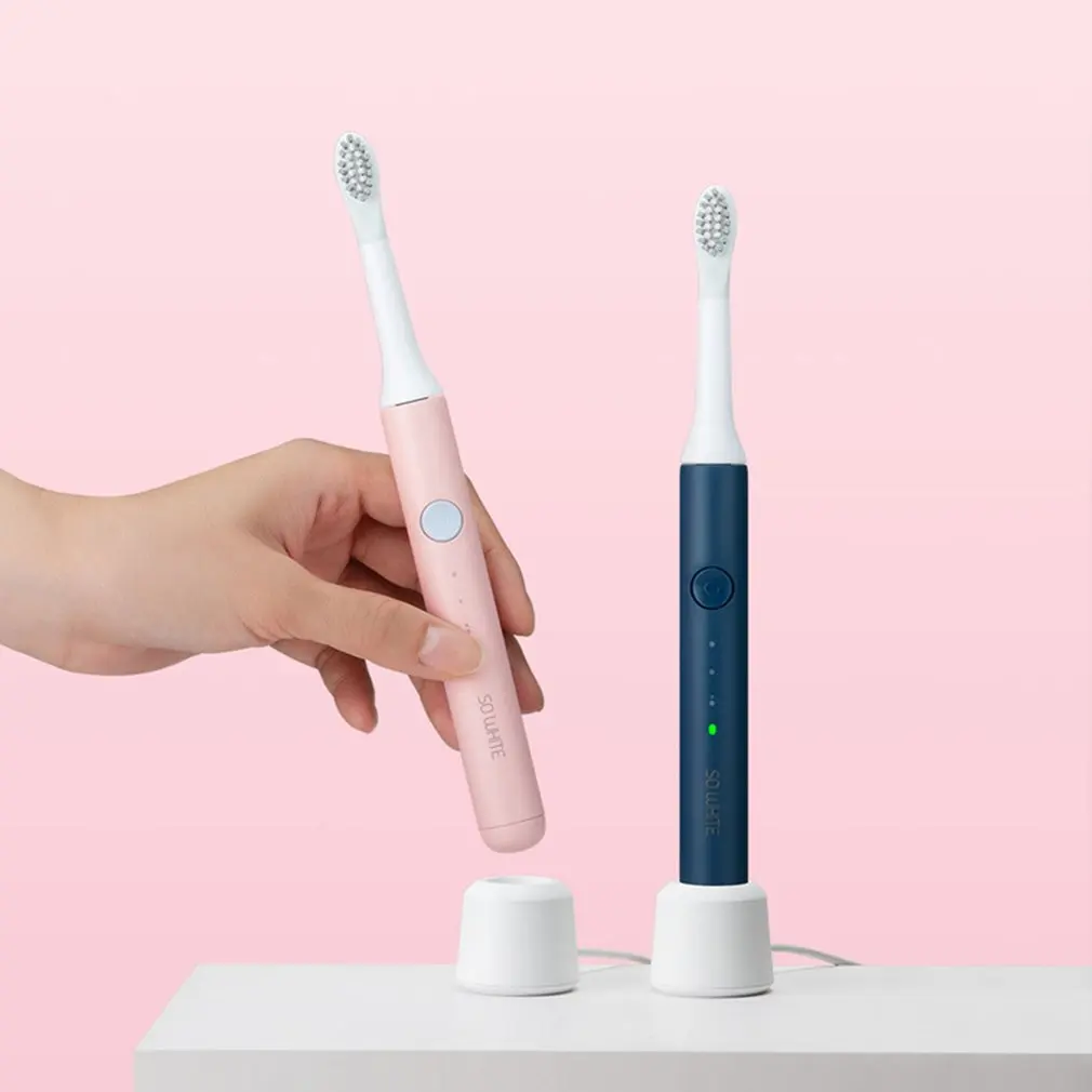 

SO WHITE Ultra Sonic Electric Automatic Toothbrush USB Rechargeable Waterproof Teeth Cleaning brush head