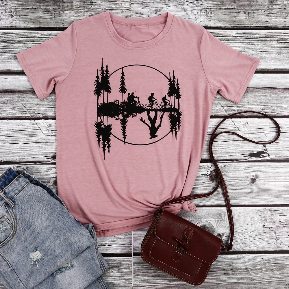 Модная футболка женские топы с принтом летняя повседневная круглым вырезом