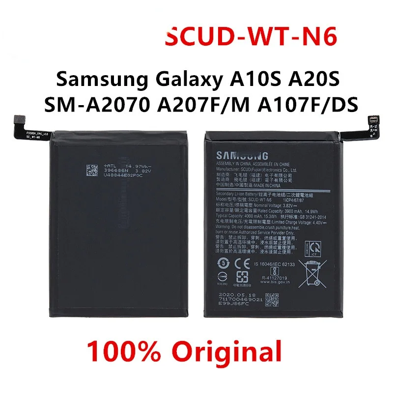 

Оригинальный телефон, 4000 мАч, аккумулятор для Samsung Galaxy A10S, A20S, SCUD-WT-N6 A207F/M, A107F/DS, для Honor Holly 2 Plus