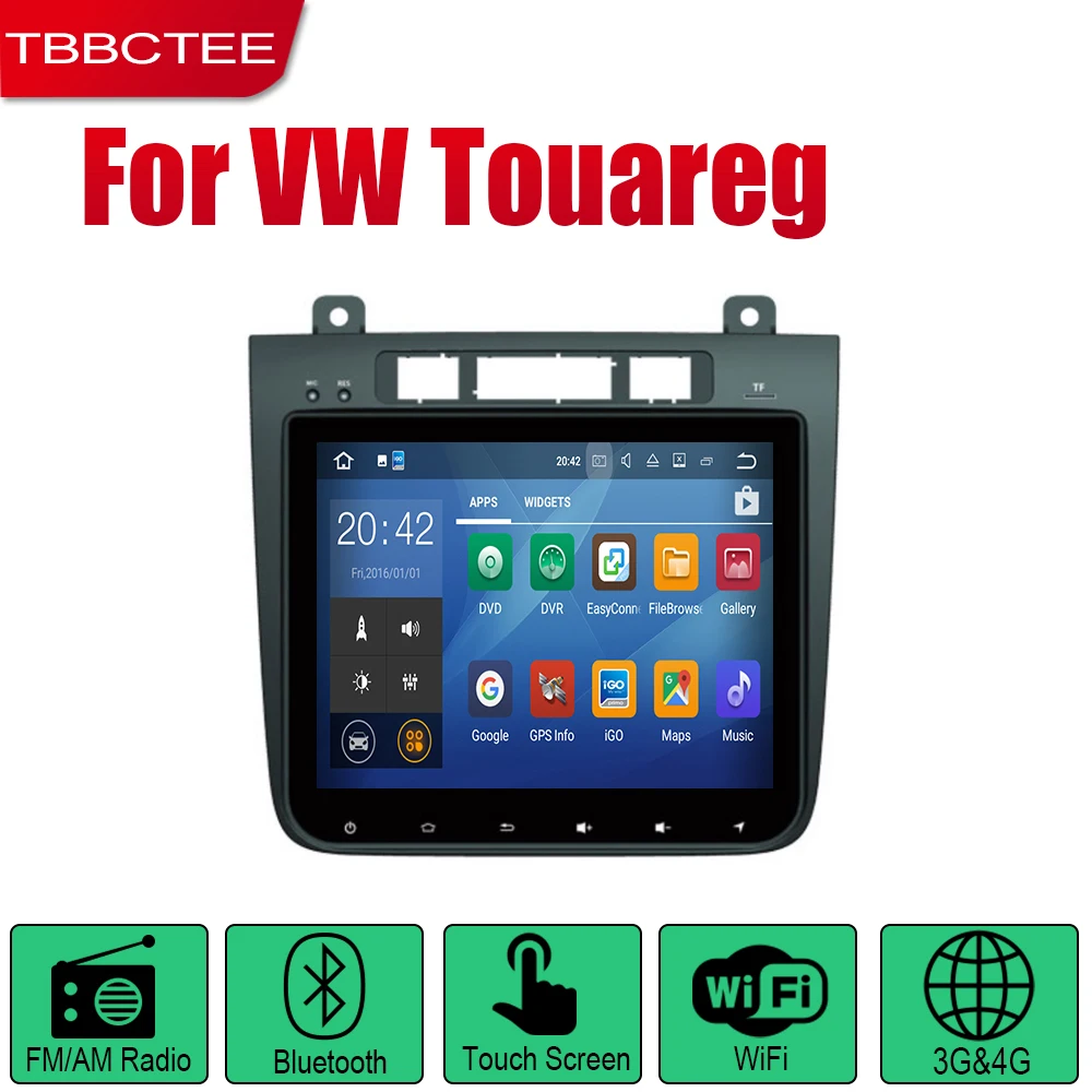 Автомагнитола TBBCTEE с GPS навигацией для Volkswagen VW Touareg 2010 ~ 2018 мультимедийная система