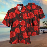 3d mens shirt vintage short sleeve shirt for men casual beach blouses hommes fashion colorful printed shirts male tops unisex