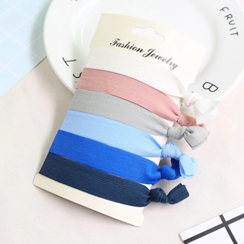 

5/6PCS Set Colorful Beautiful Hair Band Rubber Band Women Hair Ring Rope Girls Headwear Hair Ring Fashion Cute Hair Accessories
